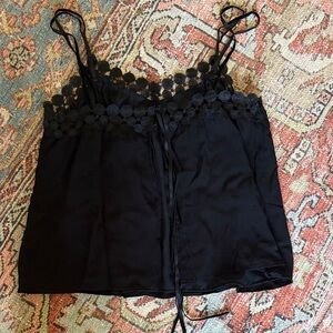 Honey Punch Black Lace Camisole